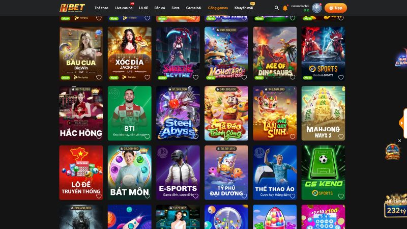 Top các trò chơi trong sảnh Game nhanh HBET Top các trò chơi trong sảnh Game nhanh HBET