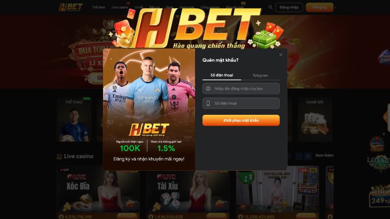 Cách thay đổi mật khẩu và cập nhật thông tin tài khoản Hbet