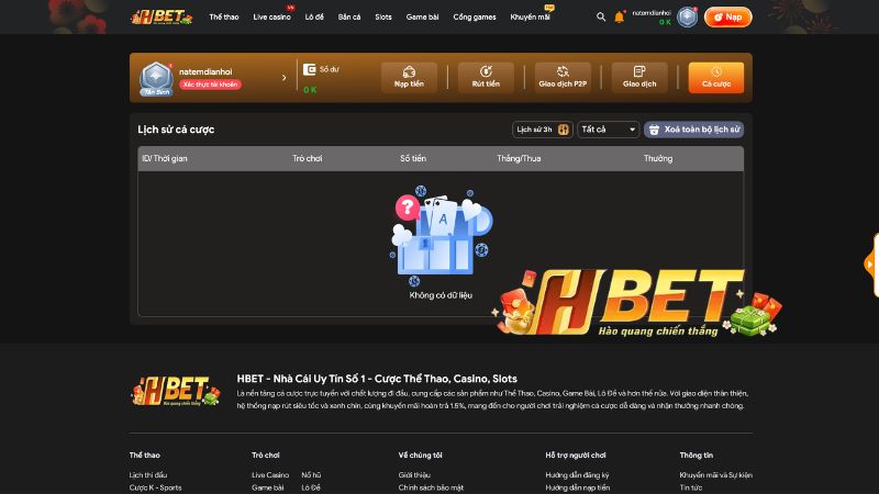 Giải đáp thắc mắc khi nạp và rút tiền tại HBET