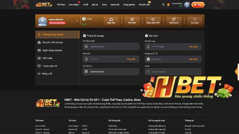 Những điều kiện quan trọng để nạp và rút tiền tại HBET